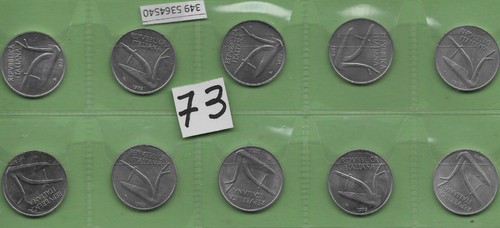 Lotto monete 10 lire del - 10,