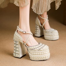 New Genuine Leather High Heels