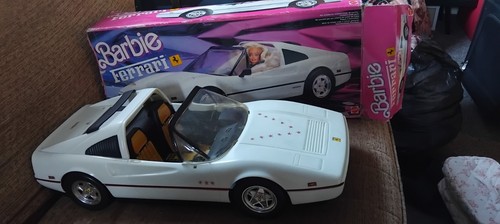 Barbie auto ferrari bianca - ferrari, bianca,