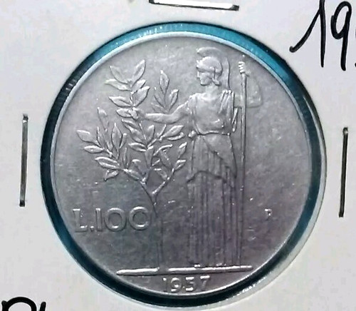 100 lire 1957 spl ottimi - 1957,