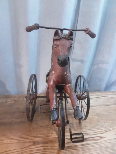 Triciclo cavallo legno - triciclo, in