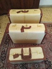 2 Valigie Rigide in Pelle Pergamena