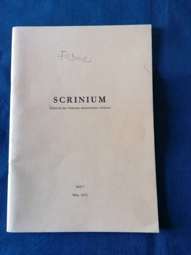 Scrinium zeitschrift des - scrinium,