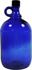 Bottiglia Di Vetro Blu XL, 2