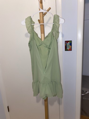 Women olive green dress - women's,