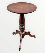 Antico Tavolino d'appoggio Stile Luigi Filippo in Legno di Noce Epoca XIX Secolo