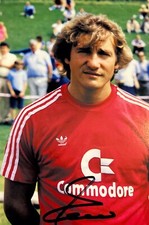 Autografo Wolfgang DREMMLER FCB Bayern Monaco Commodore card anni 80 24-2 xyz