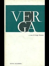 VERGA LETTERATURA/CRITICA/STORIA LUIGI FERRANTE NUOVA ACCADEMIA 1964