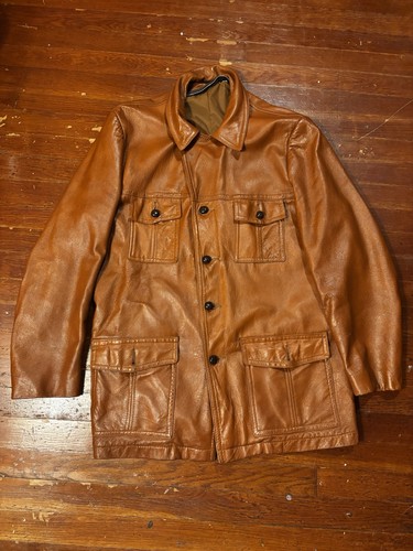 Cappotto pelle marrone - , anni