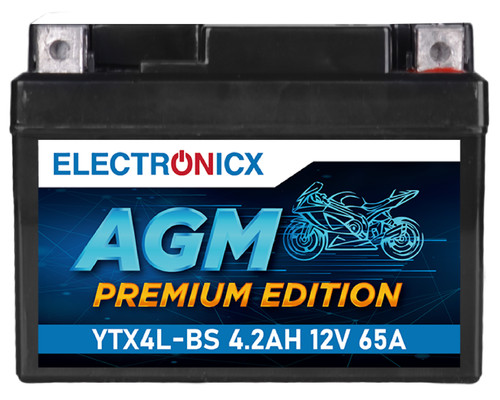 Electronicx agm batteria moto - agm,