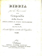 BIBBIA SACRA. VOLUME 4 ROSSI