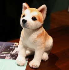 NUOVO cane seduto Akita 10 pollici peluche giocattoli bambola bambini regali