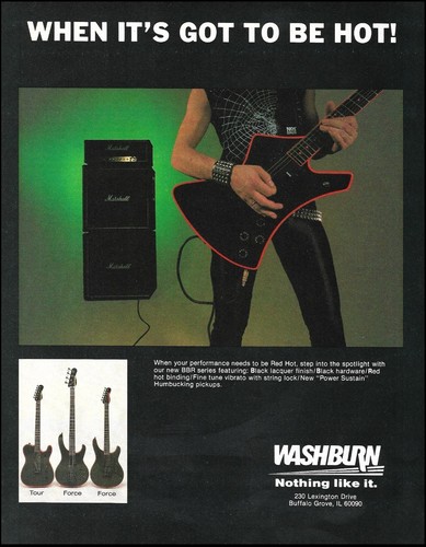 Pubblicità chitarra washburn - pubblicità,