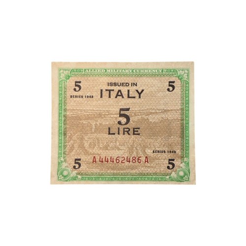 Banconota alleata lire - 5,