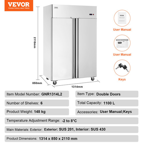 Vevor frigorifero commerciale - vevor,