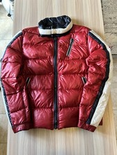 Bomber vintage imbottito double-face rosso e blu
