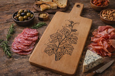 Tavola per salumi in acero