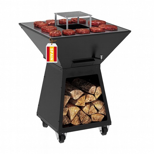 Barbecue legna quadrato con - barbecue,