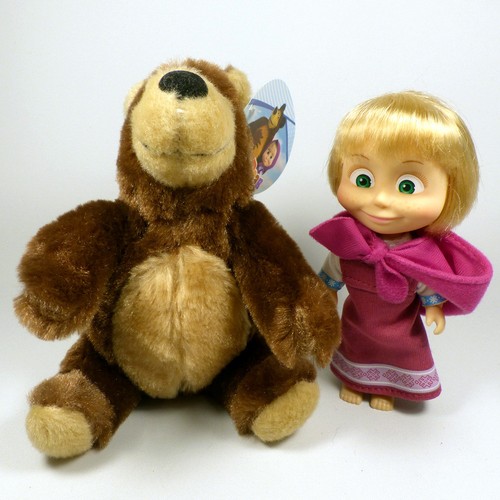 Masha orso peluche - &, clip-on