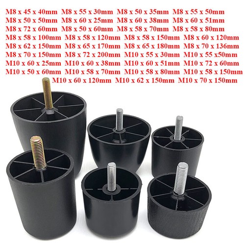 Gambe plastica nera m10 - gambe, m8