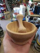 Mortaio In Legno ∅10 H 6cm 