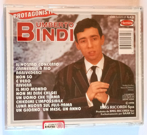 Umberto bindi tutti i - umberto, cd