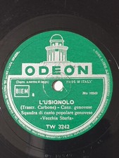 Disco In Vinile Odeon 78 Giri