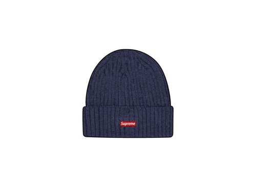 Supreme overdyed beanie navy - overdyed,