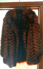 pelliccia donna naturale annabella pavia giacca vintage taglia l/m originale