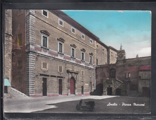 Cartolina amelia piazza - amelia,
