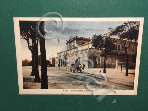 Cartolina fano stabilimento - -,