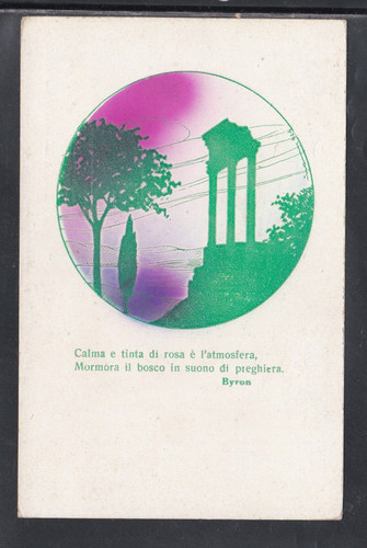 Cartolina paesaggio versetti - cartolina,