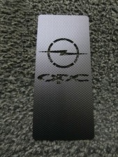 TUNING PEDANA POGGIAPIEDE ACCIAIO OPEL OPC CORSA ASTRA STAMPA EFFETTO CARBONIO