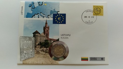 Euro numisbrief lituania - euro,