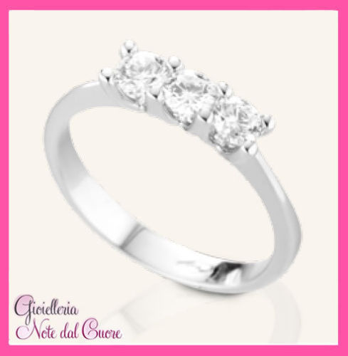 Anello trilogy oro bianco - oro,