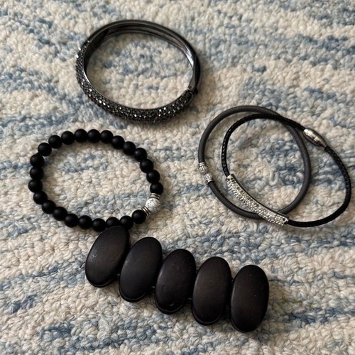 Elegante set bracciale nero - set,