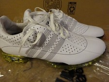 Scarpe da golf Adidas bianche Adipure Nuove da uomo taglia 8,5 - nuove