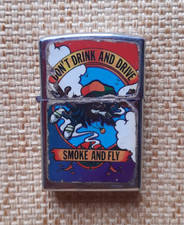 Accendino a benzina “Don’t drink and drive” e “Smoke and fly”