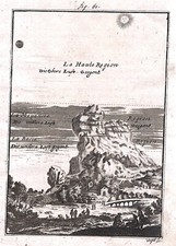 MAPPA DEL MONDO "Fig 60" 1719 M. MALLET ORIG MAPPA ANTICA