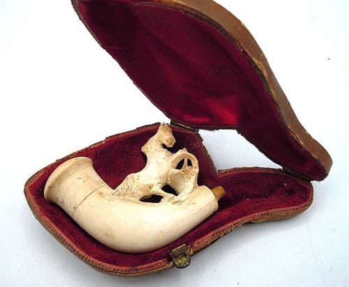 Meerschaumpfeife antik etui - antik, im