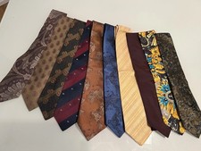 10 cravatte ties armani ysl burberrys alviero martini 1a classe cacharel