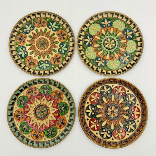 Vintage enameled brass - enameled,