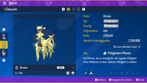 Shiny arceus 6iv lvl 100 - |, |
