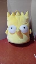 Zaino Bart Simpsons Testa Forma Di Testa , In Peluche ,   H. Cm 42 , Anni '90
