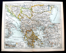 1897 OLD LITOGRAFICA:PENISOLA