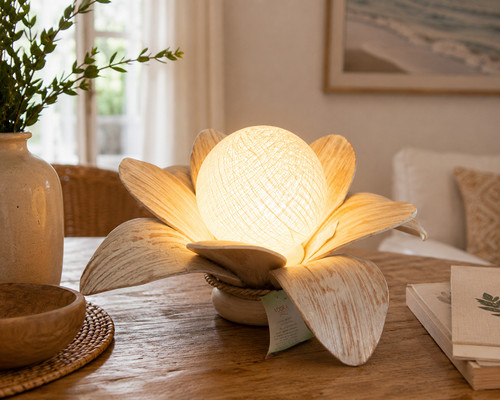 Lampada tavolo fiore - tavolo,