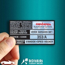 1 Adesivo etichetta Alfa