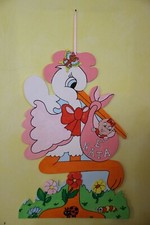 Cicogna fiocco nascita  sagoma