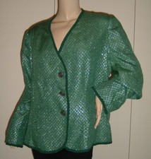 GIACCA DONNA VERDE ARGENTO
