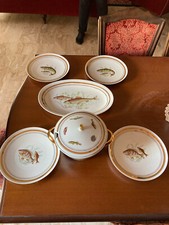 Servizio 4 Piatti + 1 Zuppiera + 1 piatto di portata in ceramica anni 80